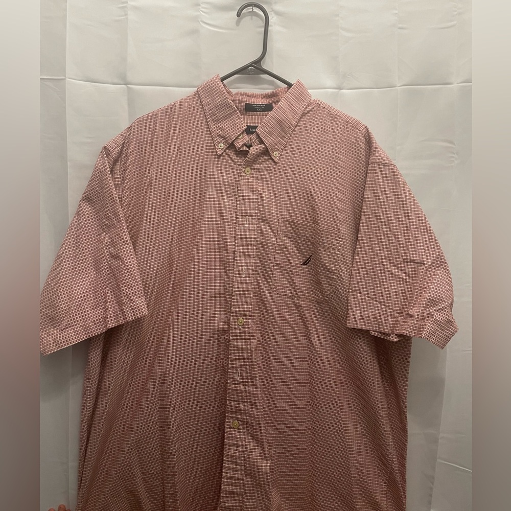 Mens Nautica Short Sleeve Button Up